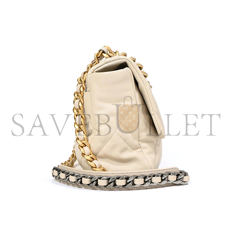 CHANEL MASTER 19 BAG MEDIUM CHAIN FLIP APRICOT AS1161 (30*20*10cm)